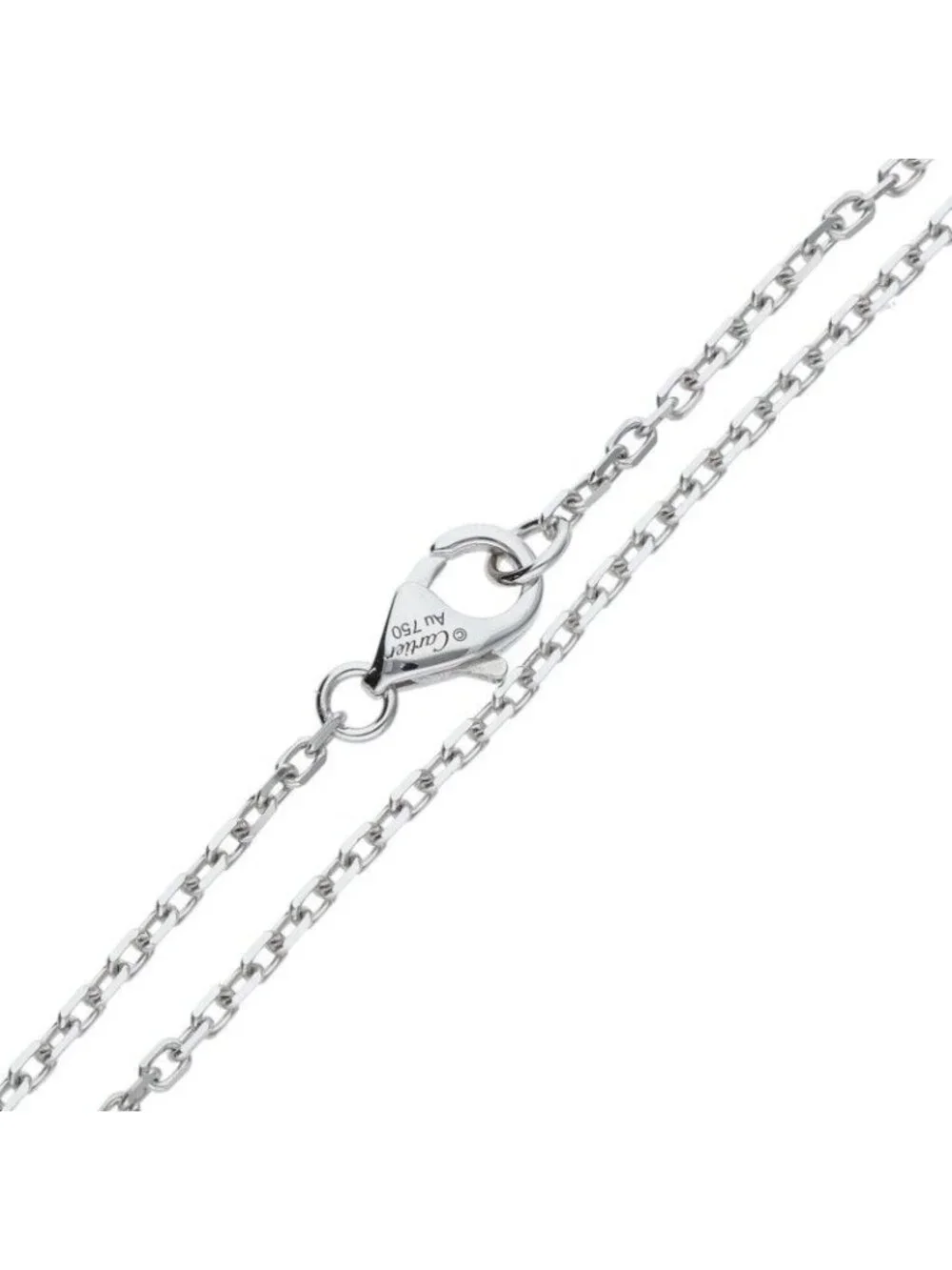 Cartier Love Necklace 18k White Gold Pave Diamond